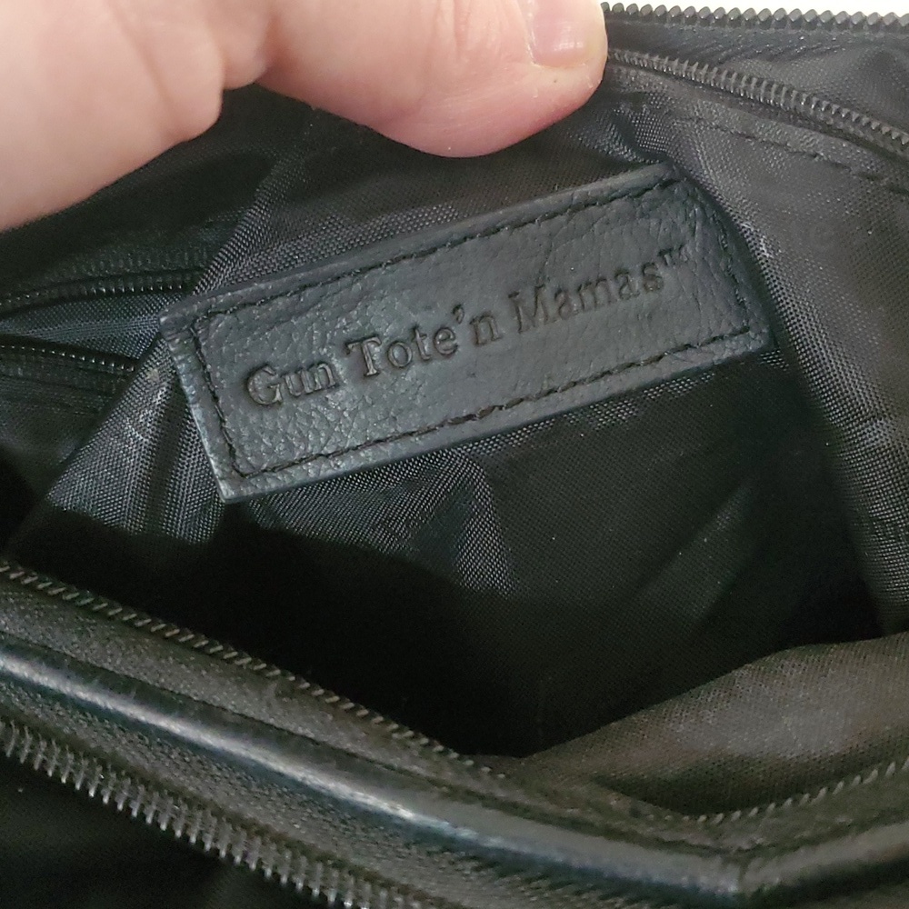 Gun Tote'n Mamas CCW Womens Conceal Carry Shoulder Purse Black - Picture 11 of 16